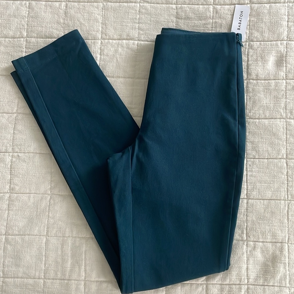 NWT Aritzia Babaton Embody Slim Fit Trouser Pants in Herbage Green XS - Picture 4 of 7